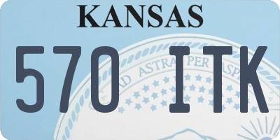 KS license plate 570ITK