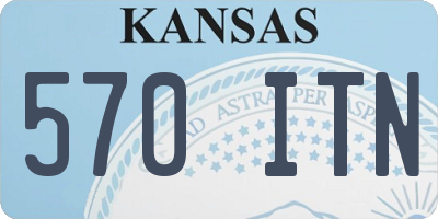KS license plate 570ITN