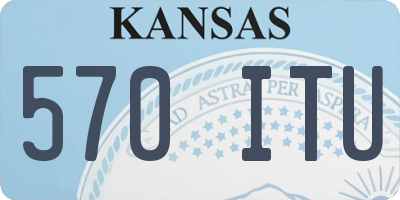 KS license plate 570ITU