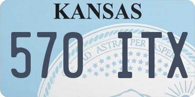 KS license plate 570ITX
