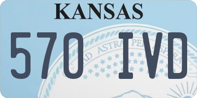 KS license plate 570IVD