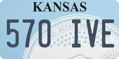 KS license plate 570IVE