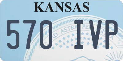 KS license plate 570IVP