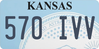 KS license plate 570IVV