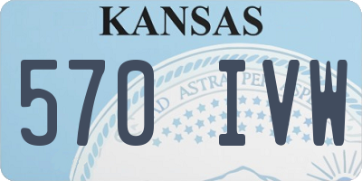 KS license plate 570IVW