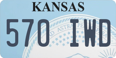 KS license plate 570IWD