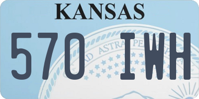 KS license plate 570IWH