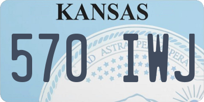 KS license plate 570IWJ
