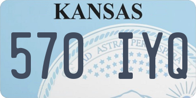 KS license plate 570IYQ