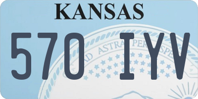 KS license plate 570IYV