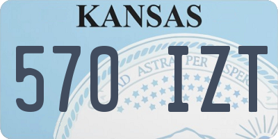 KS license plate 570IZT