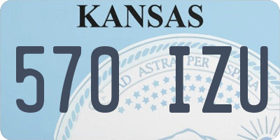 KS license plate 570IZU