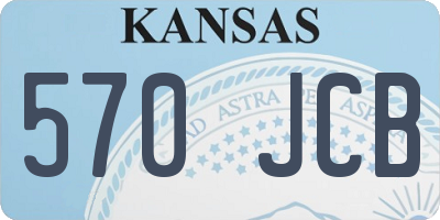 KS license plate 570JCB