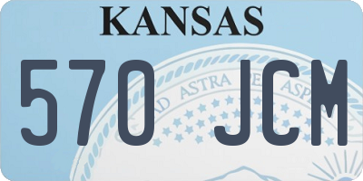 KS license plate 570JCM