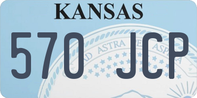 KS license plate 570JCP