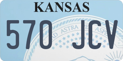 KS license plate 570JCV