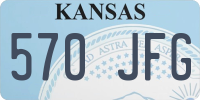 KS license plate 570JFG