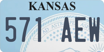 KS license plate 571AEW