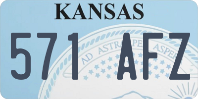 KS license plate 571AFZ