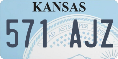 KS license plate 571AJZ
