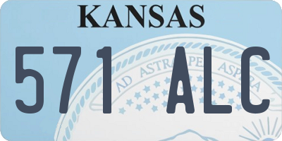 KS license plate 571ALC