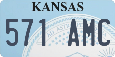KS license plate 571AMC