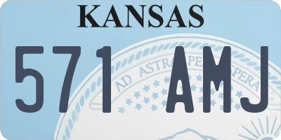 KS license plate 571AMJ