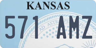 KS license plate 571AMZ