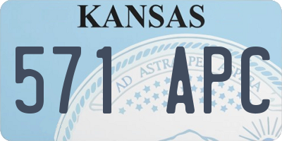 KS license plate 571APC