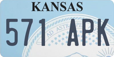 KS license plate 571APK