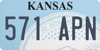 KS license plate 571APN