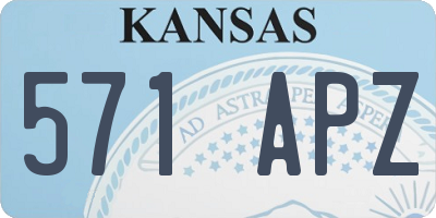 KS license plate 571APZ