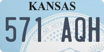 KS license plate 571AQH