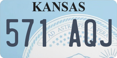 KS license plate 571AQJ