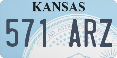 KS license plate 571ARZ