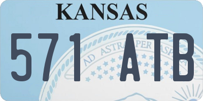 KS license plate 571ATB