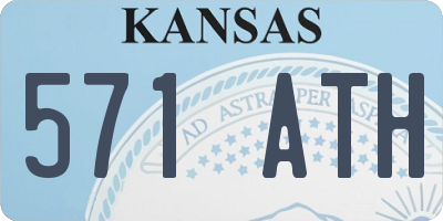 KS license plate 571ATH