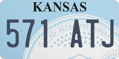 KS license plate 571ATJ