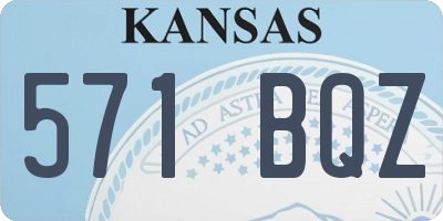 KS license plate 571BQZ
