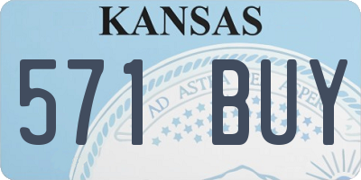 KS license plate 571BUY
