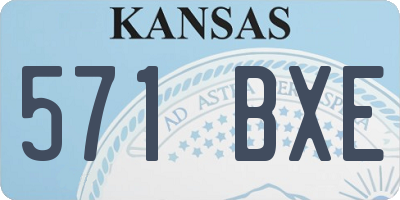 KS license plate 571BXE