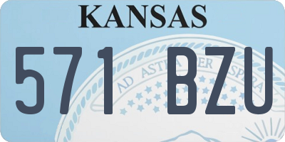 KS license plate 571BZU