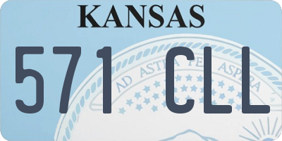 KS license plate 571CLL