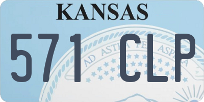 KS license plate 571CLP