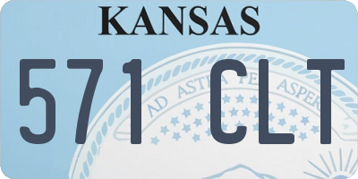 KS license plate 571CLT