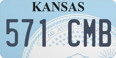 KS license plate 571CMB