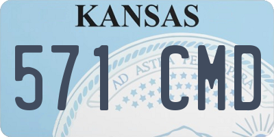 KS license plate 571CMD