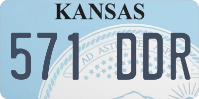 KS license plate 571DDR