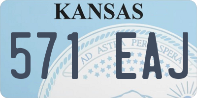 KS license plate 571EAJ