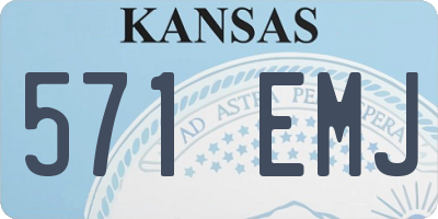 KS license plate 571EMJ
